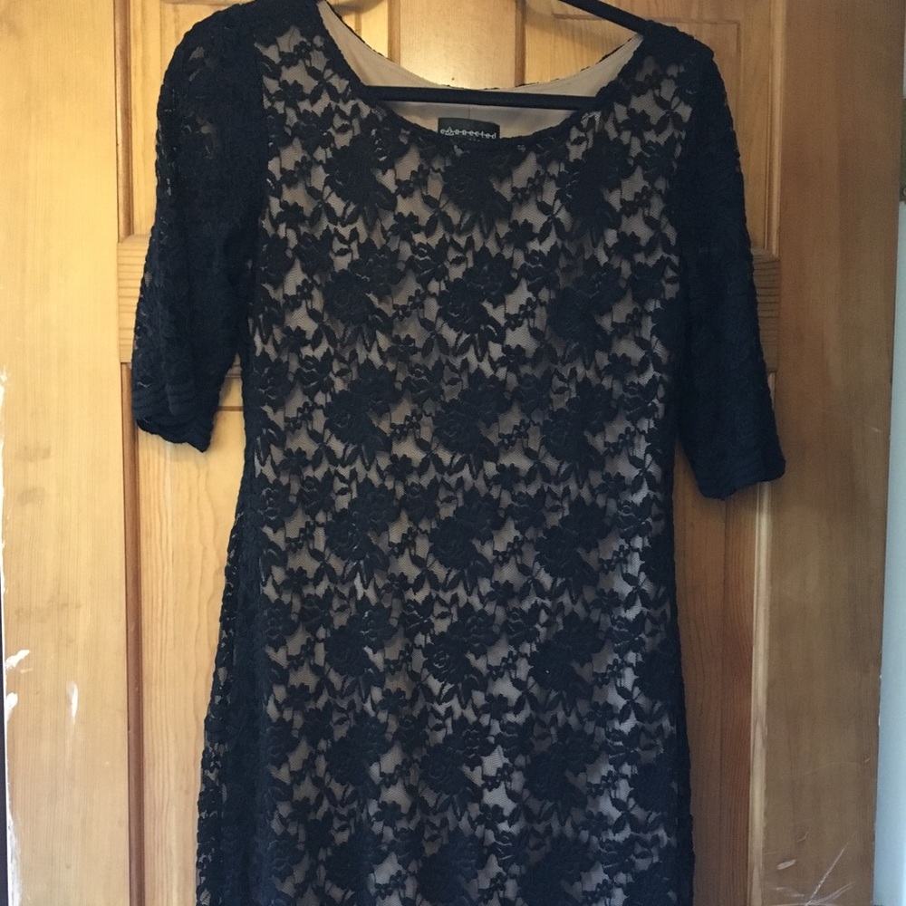 Black lace dress